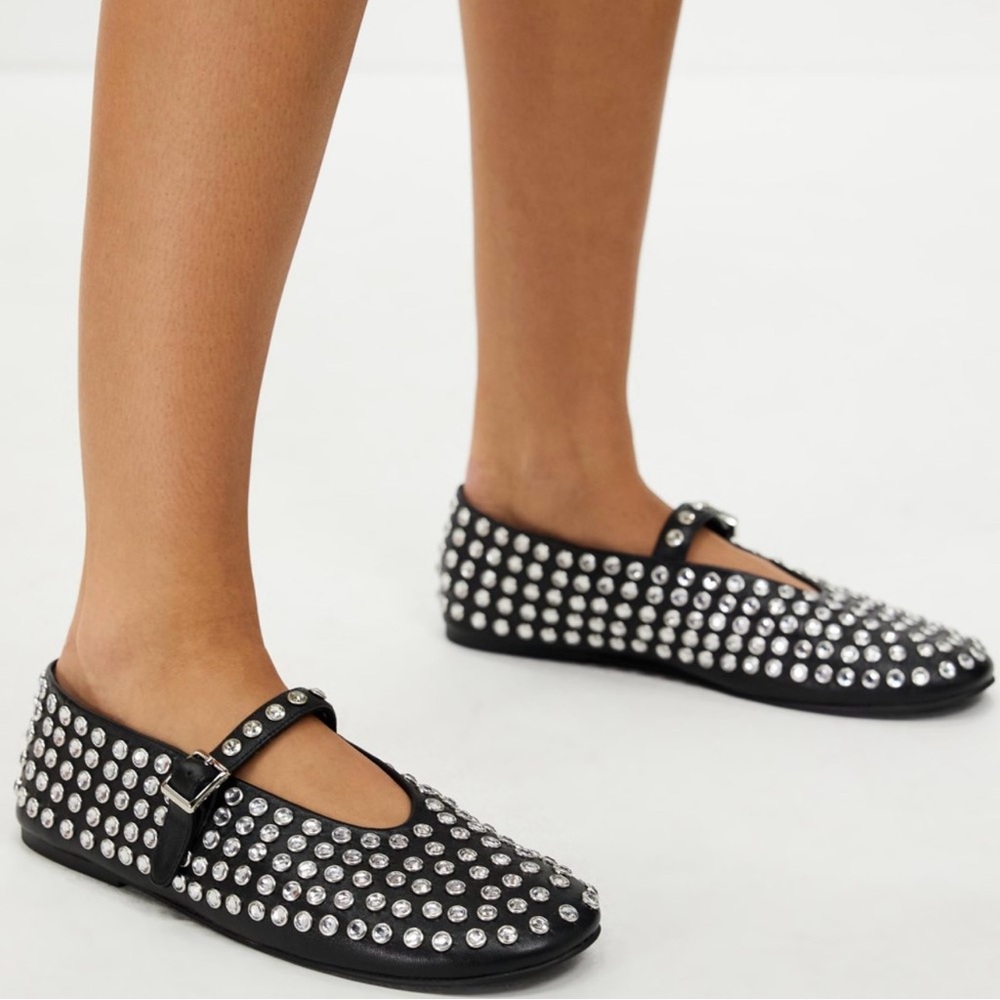 Tony Bianco Miami rhinestone flats